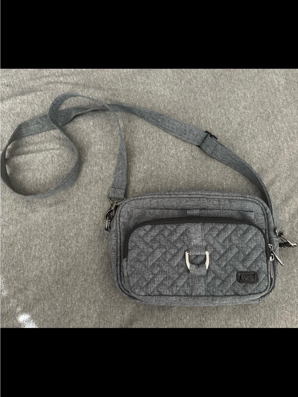 LUG Carousel Crossbody Travel Belt Bag Grey